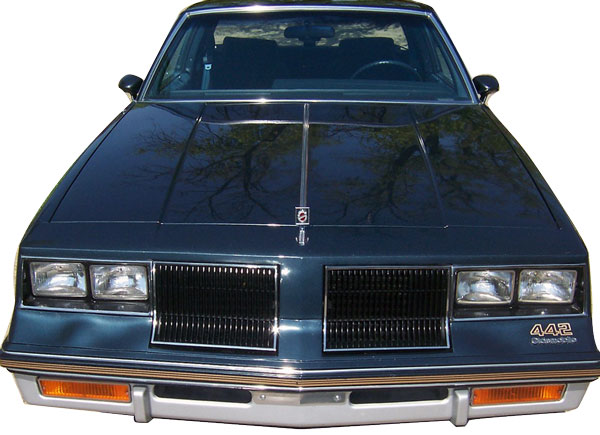 1986 Olds 442 Grill Chrome with Black Paint