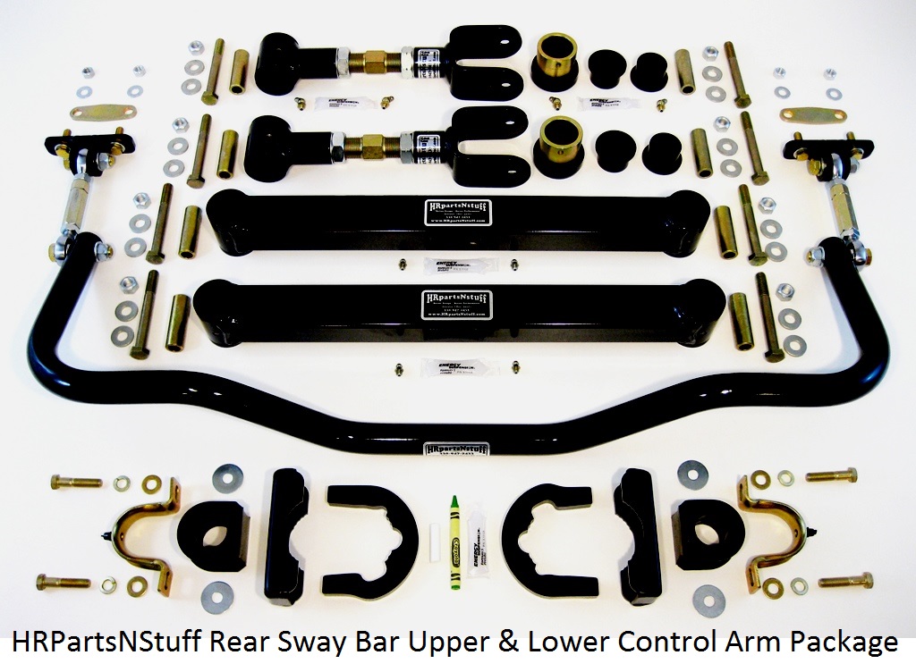 HRParts rear sway bar upper and lower control arm package