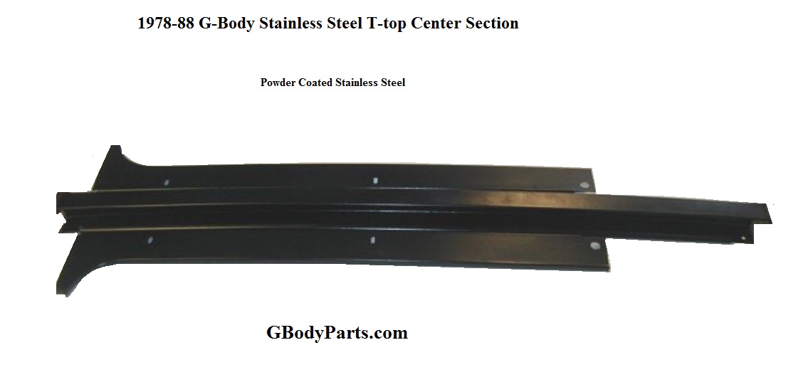 Stainless T-Top Center Rail Lower section