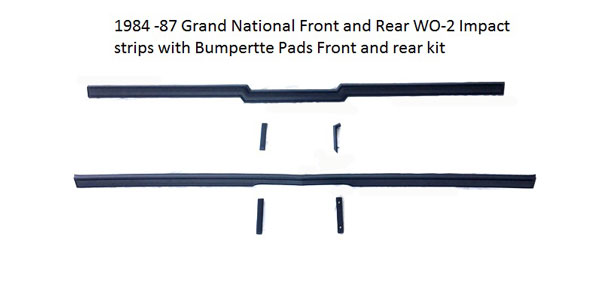 Grand National Front and Rear Impact Strip and Bumper Cushion Combo with Hardware