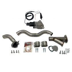 84-85 Turbo Regal Grand National T-Type Hot Air 3" Stainless Steel Downpipe w/ Electric Motorized Exhaust Dump Pipe