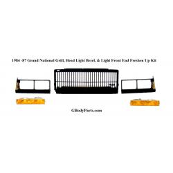 Complete 87 Grand National Grill Head Light Bezel and Front End Lighting Package Deal
