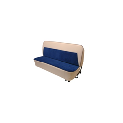 Standard Cab Bench Seat-Madrid Grain Vinyl With Scottsdale Cloth Inserts Cameo Look -  Royal Blue wi