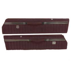 86-87 T-Type, Turbo T, and Regal Reproduction Material Upper Door Panel Combo Burgundy