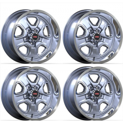 GBODY ONLY ALUMINUM WHEELS SUPER STOCK II Set of 4 17 X 8 RIMS with 4.5" Backspacing