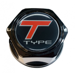 T-Type Logo Center Cap Inlay, Hex Center Cap Set with Snap Ring Each