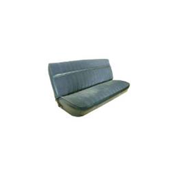 Chevrolet Truck 1973-1980 Standard Cab Front Bench Seat With Regal Velour Cloth Inserts - Charcoal Vinyl