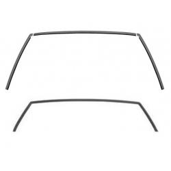1978-88 GBody Front Windshield and Rear Glass Molding Trim kit Black