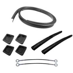 78-87 Chevrolet El Camino and GMC Caballero tailgate weatherstrip seal package with lift cables